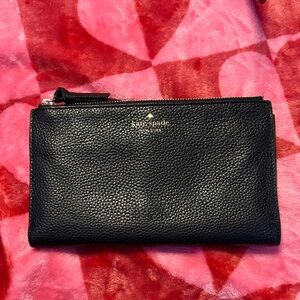 Kate Spade Black Textured Clutch